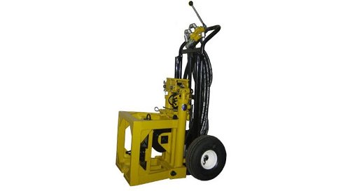The Power Mole Trenchless model PD-22 pipe bursting machine is a fast and efficient pipe replacement system, offering you a cost-effective alternative to open trench. This machine features a (12") stroke. Its unique non-slip, cylinder-activated jaws are designed to prevent cable damage. The PD-22 develops 14,000 lbs. of pulling force at a rate of six feet per minute. The jaw system pulls a 3/8" pre-stretched swedged cable. This system is capable of splitting plastic, lead, and copper pipes 3/4 to 2 inches in most compressible soils.