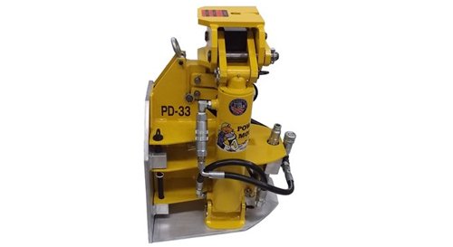 The PD-33M compact pipe bursting machine is designed to replace existing underground pipes from 2 to 6inches in diameter. Its non-slip cylinder-activated jaws prevent cable damage, while developing 60,000 pounds of pulling force. The PD-33M system offers a cost-effective alternative to open-cut excavation, which reduces your customer disruption and increases company profits. The process of pipe bursting replaces the existing pipe with a fused HDPE pipe, which eliminates all joints and allows you to burst through multiple 45 degree offsets. This system is modular and can be easily disassembled and reassembled for manhole and basement applications. With a new compact design and very small footprint of only 20" x 20", this unit can be used in the tightest of locations.