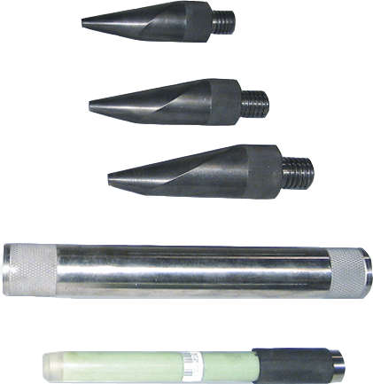 A series of conically shaped steering heads allow you to control the path of the rod string. These heads are specially designed and manufactured to give maximum control in almost any compressible soil.